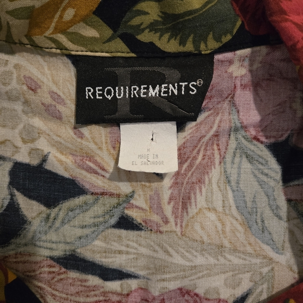 Requirements Tropical Leaf Print Shirt - Picture 8 of 9